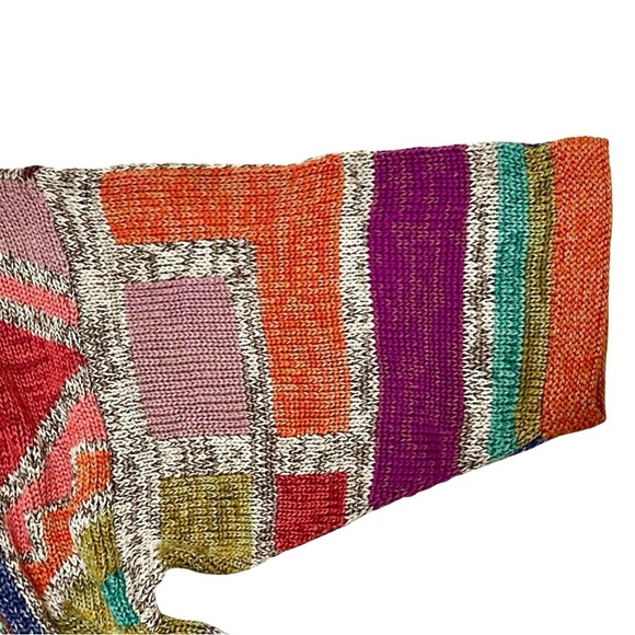 Peruvian Connection Multicolor Pima Cotton Cardigan Jacket XS - Picture 5 of 7